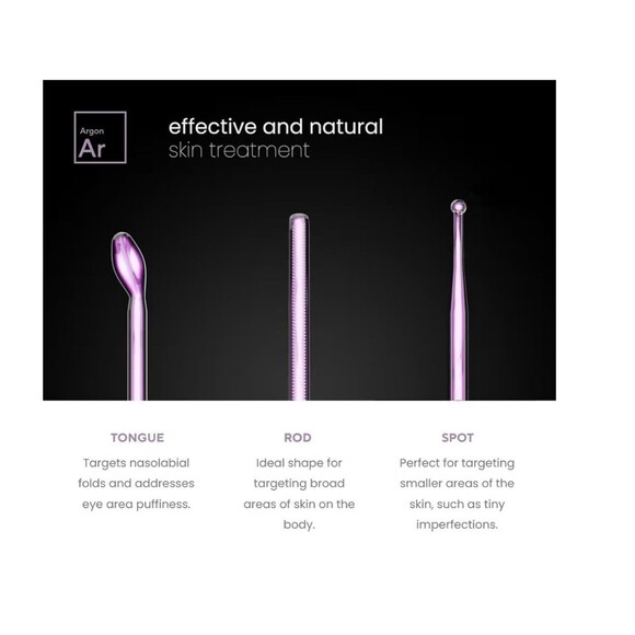 Pure Daily Care NuDerma Professional Ne+Ar Skin Therapy Wand w 6 Fusion Used - Picture 13 of 15